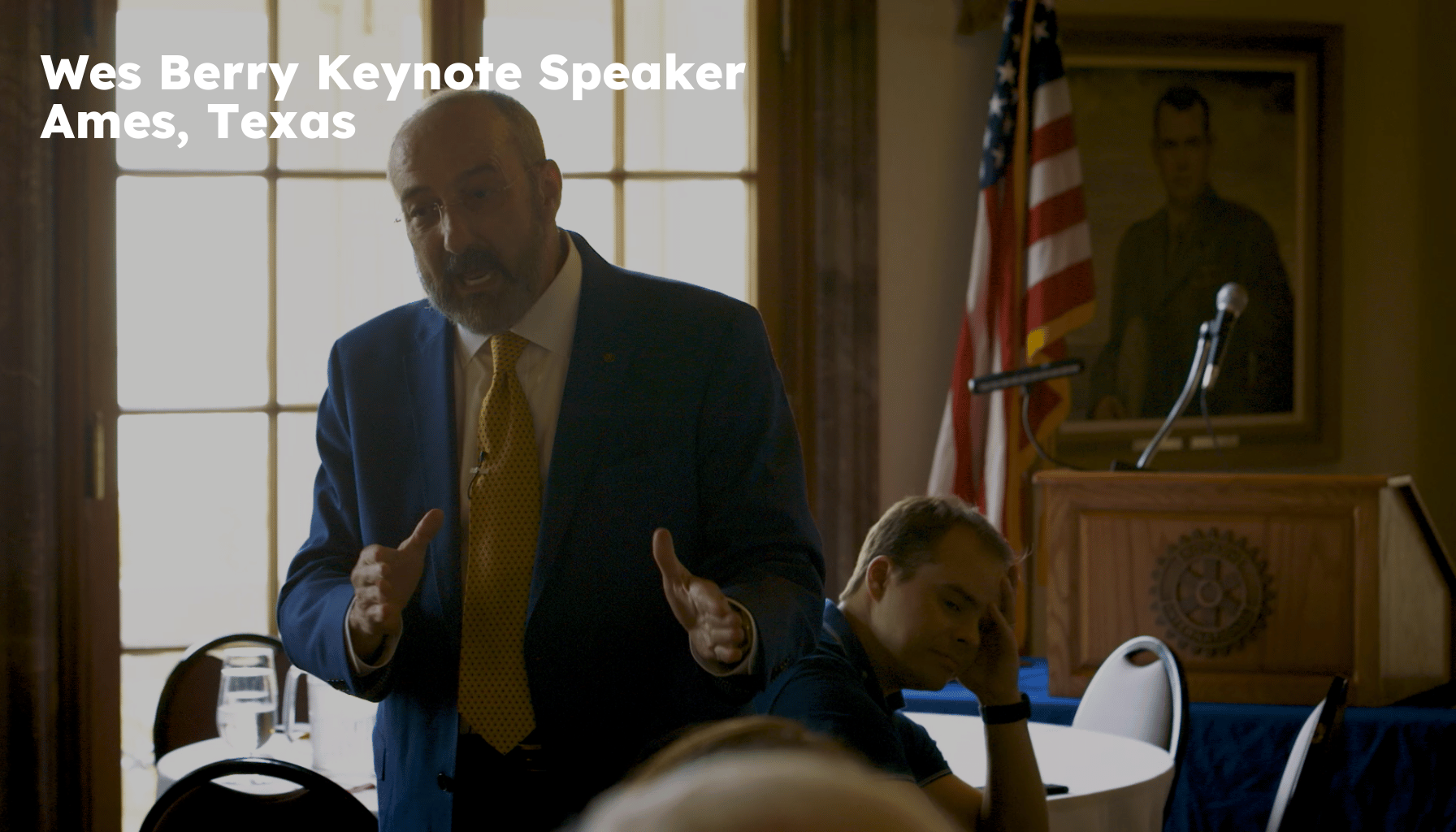 Ames Keynote Speaker. Ames TX Motivational Speaker. Wes Berry