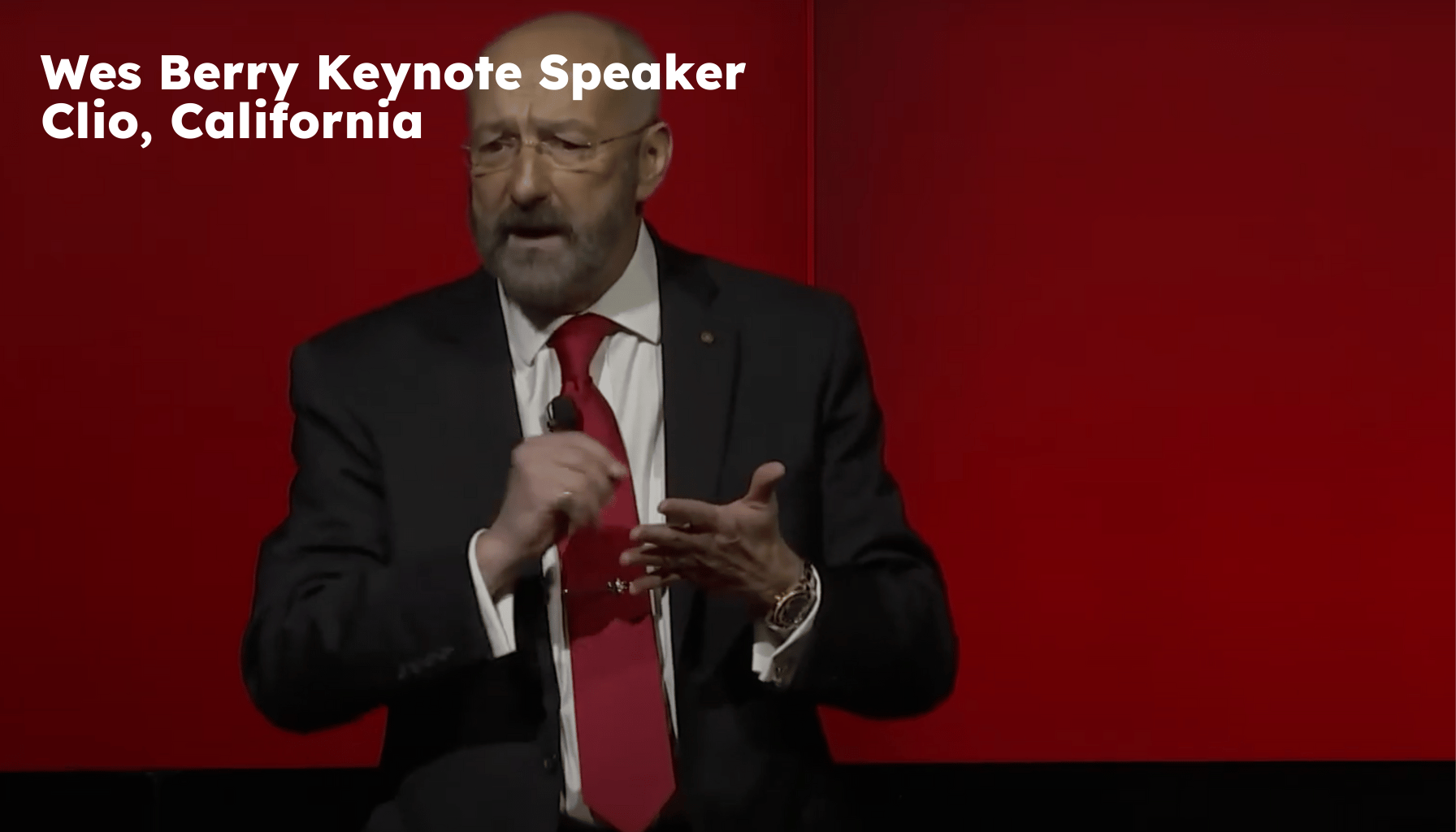 Clio Keynote Speaker. Clio CA Motivational Speaker. Wes Berry