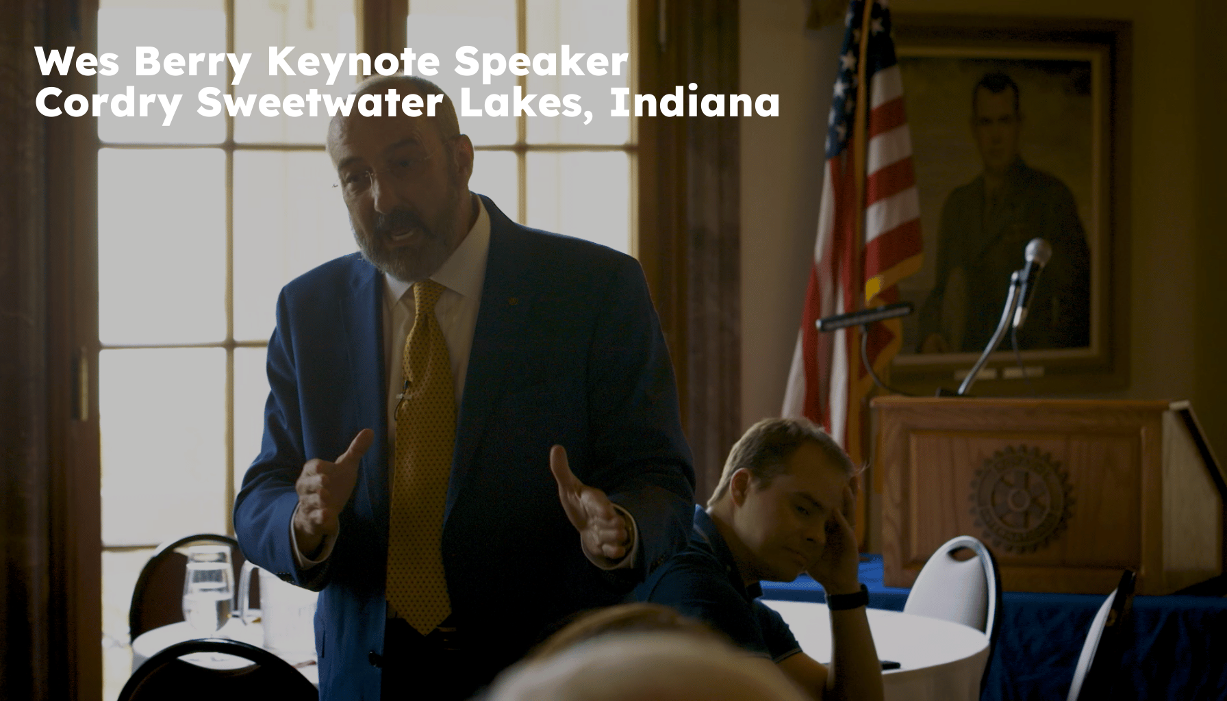 Cordry Sweetwater Lakes Keynote Speaker. Cordry Sweetwater Lakes IN Motivational Speaker. Wes Berry