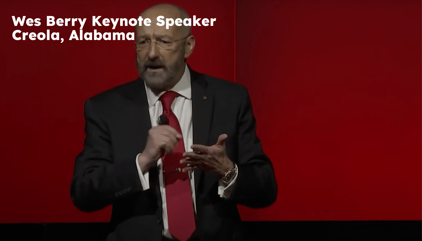 Creola Keynote Speaker. Creola AL Motivational Speaker. Wes Berry