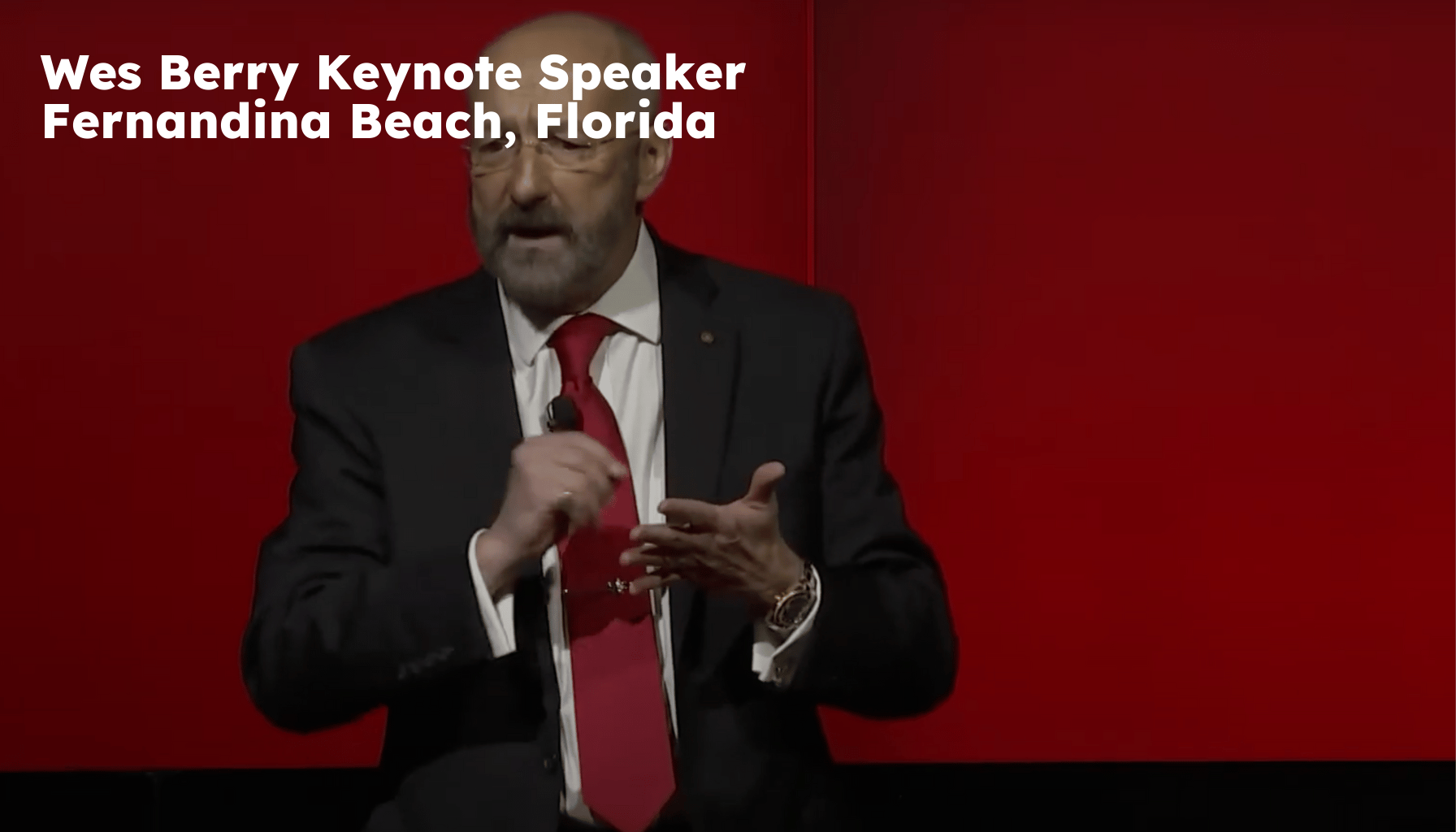 Fernandina Beach Keynote Speaker. Fernandina Beach FL Motivational Speaker. Wes Berry