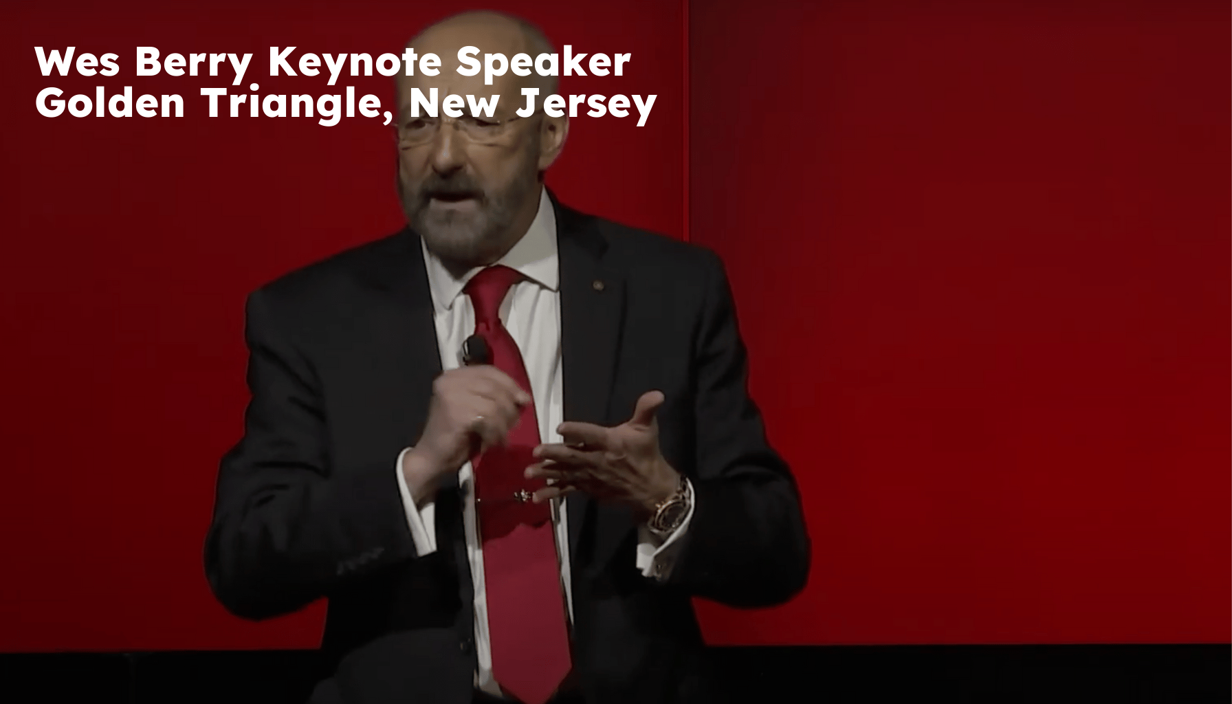 Golden Triangle Keynote Speaker. Golden Triangle NJ Motivational Speaker. Wes Berry