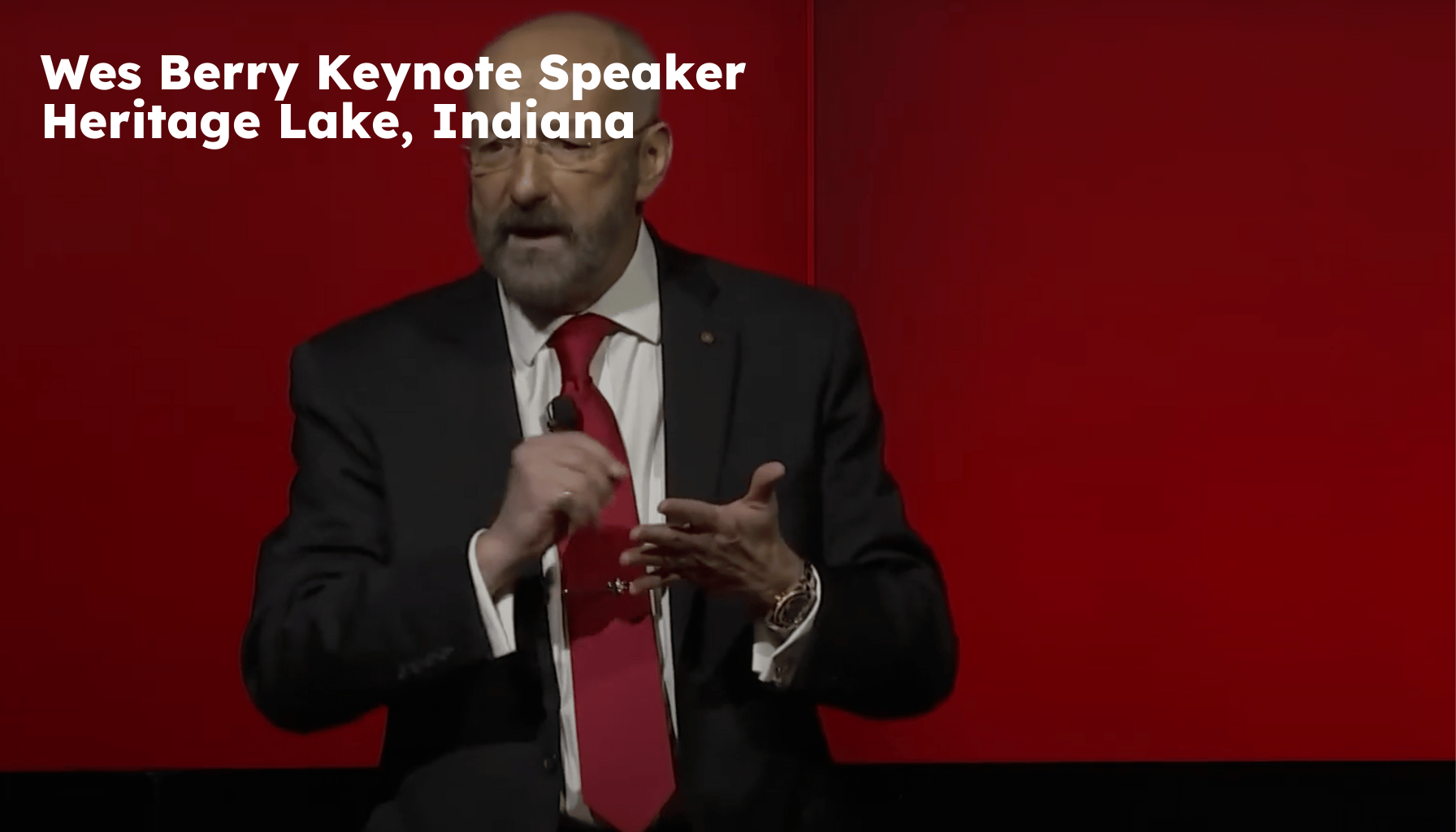 Heritage Lake Keynote Speaker. Heritage Lake IN Motivational Speaker. Wes Berry