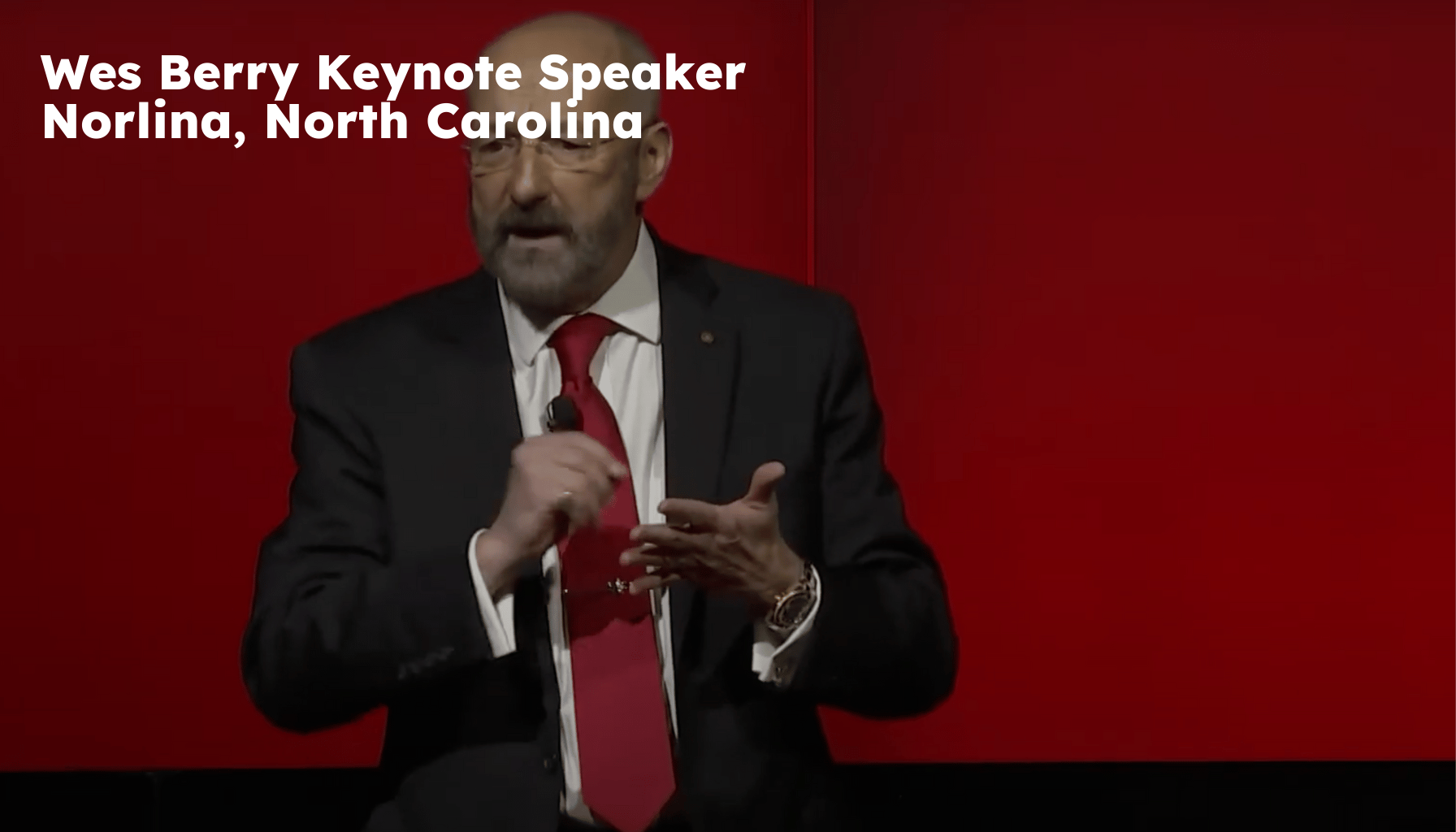 Norlina Keynote Speaker. Norlina NC Motivational Speaker. Wes Berry