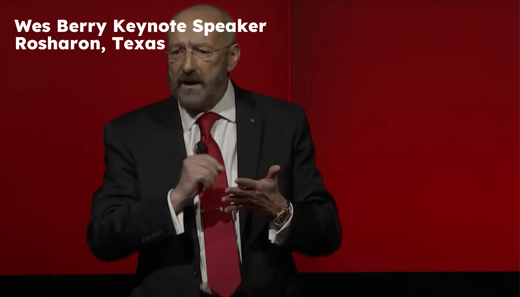 Rosharon Keynote Speaker. Rosharon TX Motivational Speaker. Wes Berry