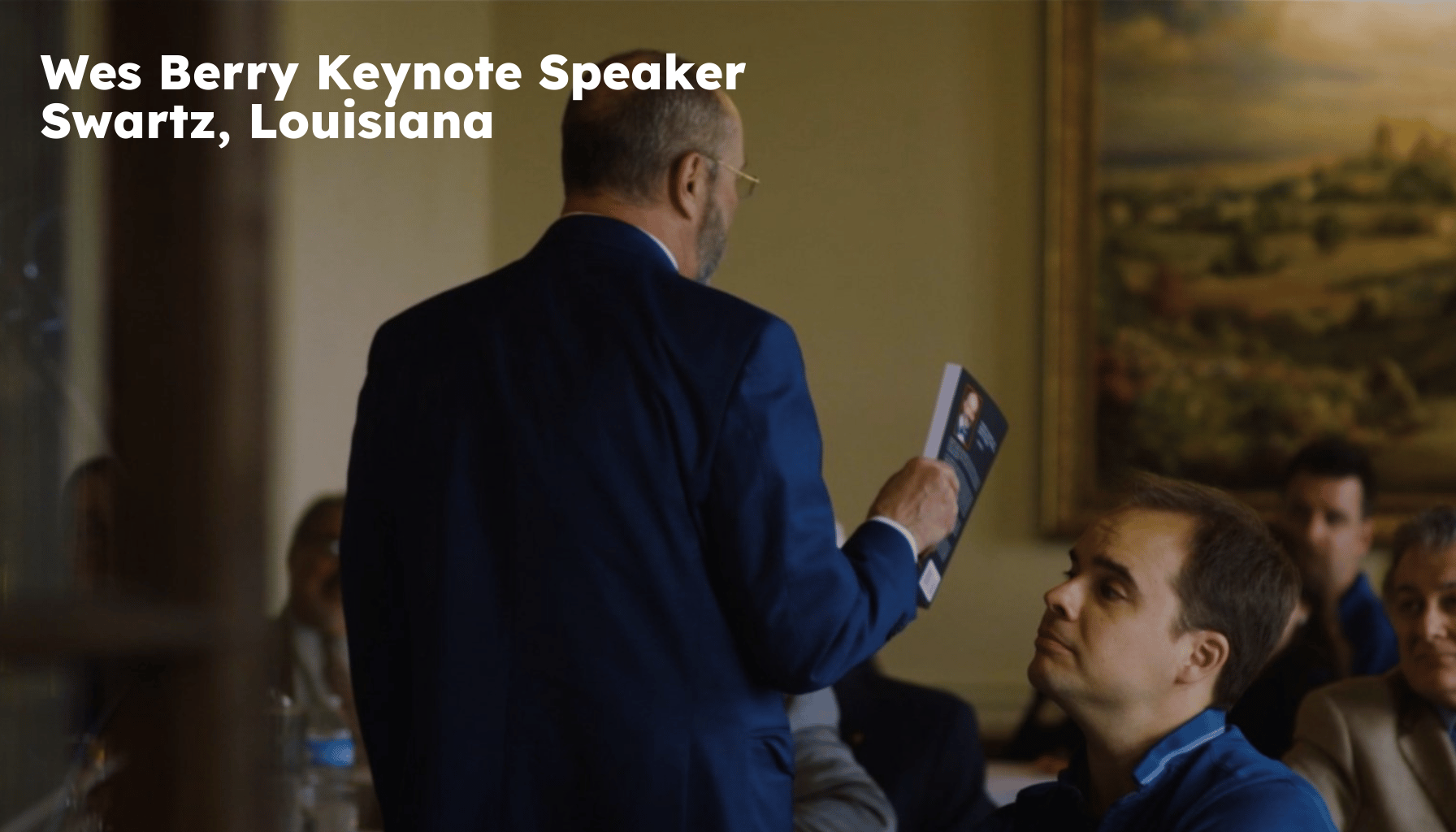 Swartz Keynote Speaker. Swartz LA Motivational Speaker. Wes Berry