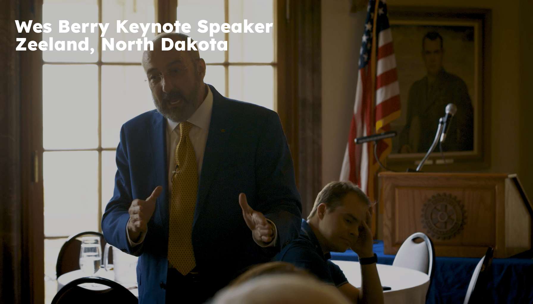 Zeeland Keynote Speaker. Zeeland ND Motivational Speaker. Wes Berry